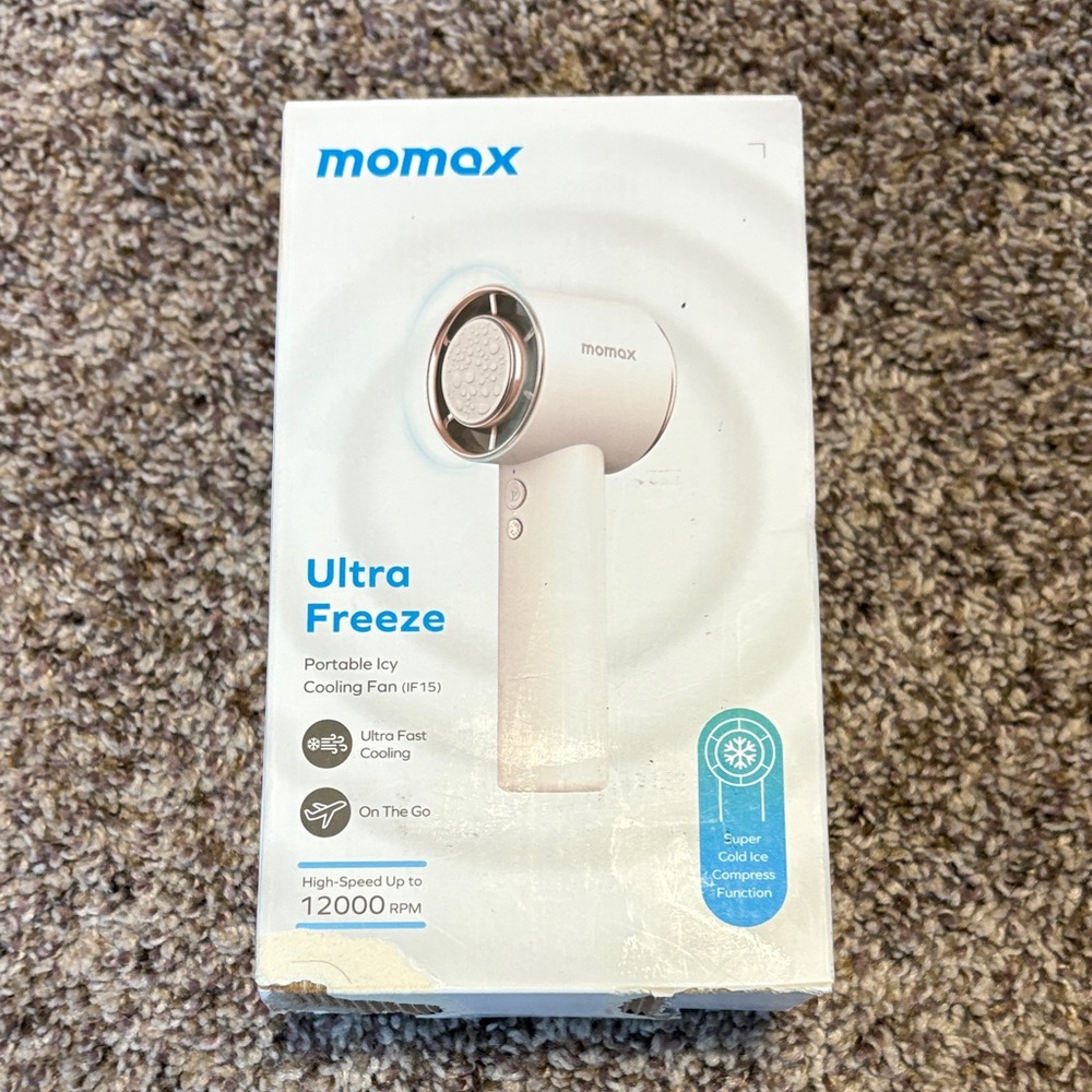 Moma Ultra Freeze Portable Fan - White